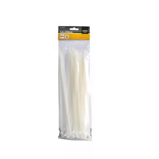 Kábelkötegelő fehér 4,8x450 (100db/csomag)